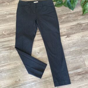 Loft Gray Modern Skinny Ankle Mid-Rise Pants W/‎ Pockets Grey Size 0P